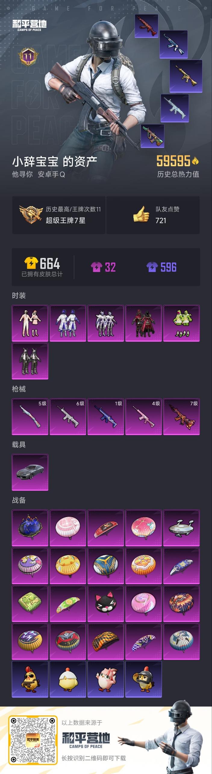 HPCMW3442275和平精英账号详情图4