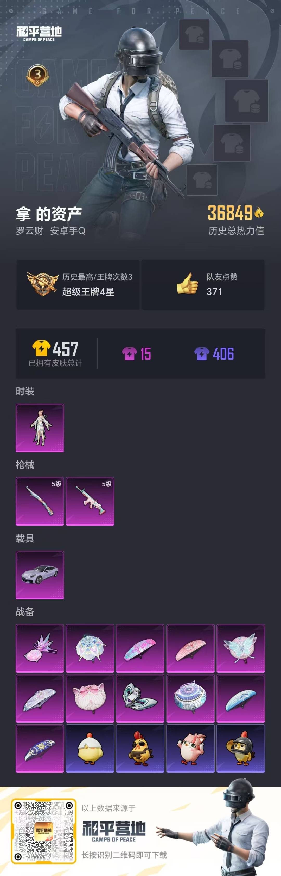 HPQM3442312和平精英账号详情图19