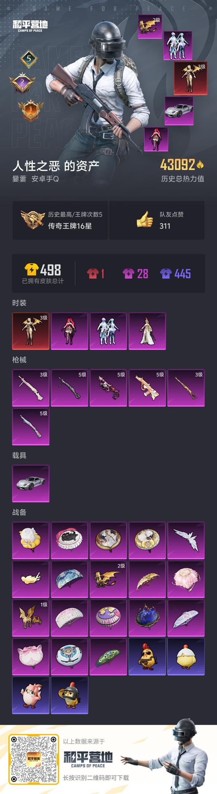 HPQM3442512和平精英账号详情图3