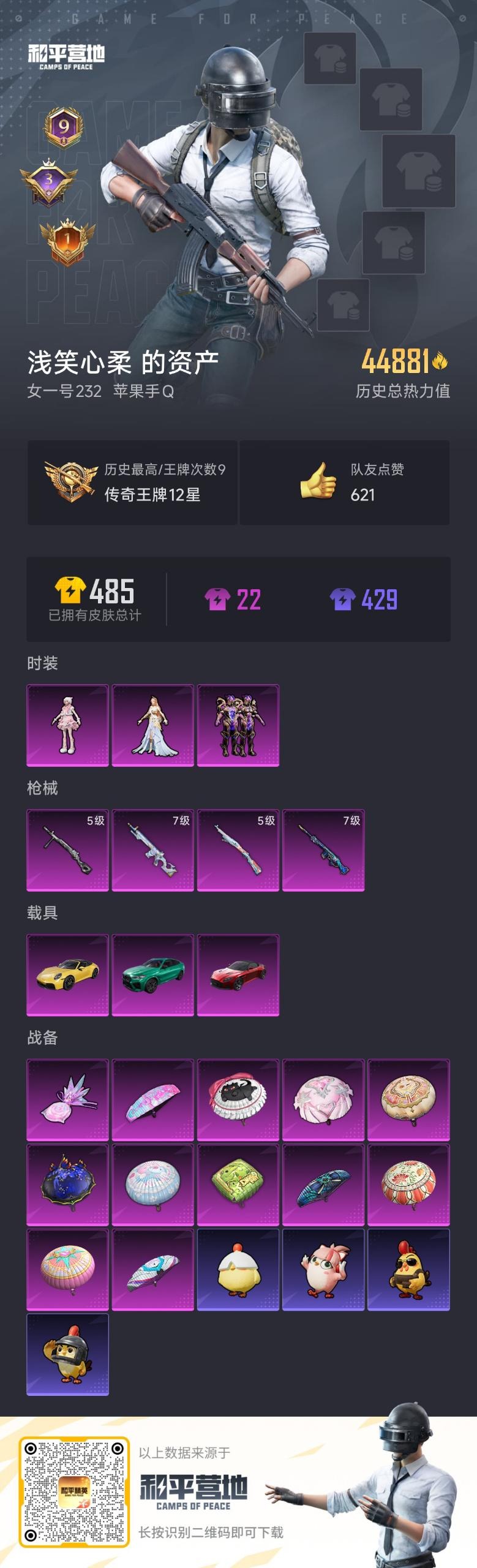 HPCMW3442955和平精英账号详情图12