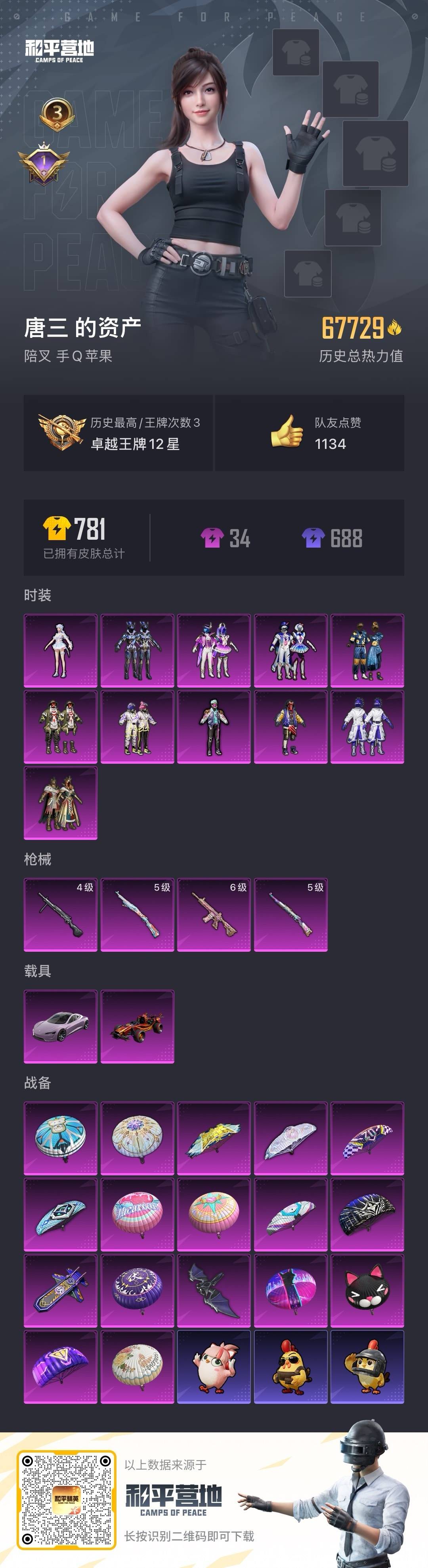 HPCMW3443385和平精英账号详情图14