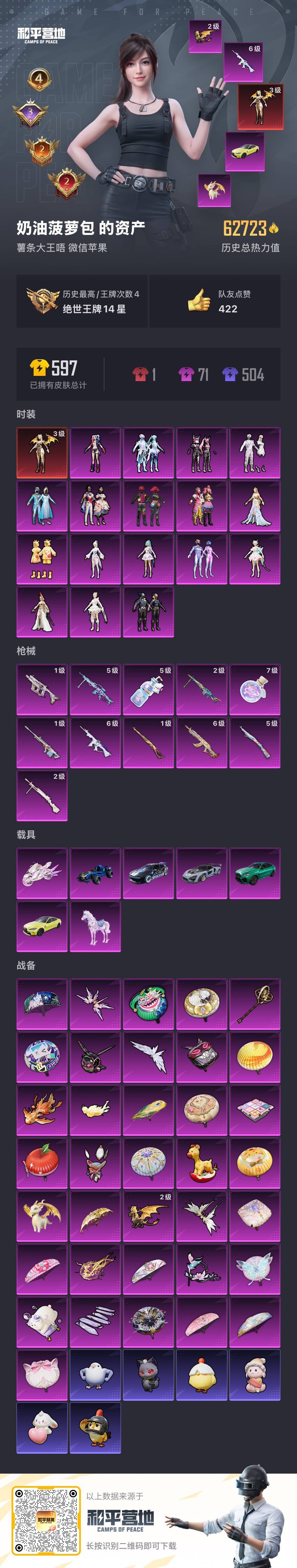 HPCMW3443430和平精英账号详情图8