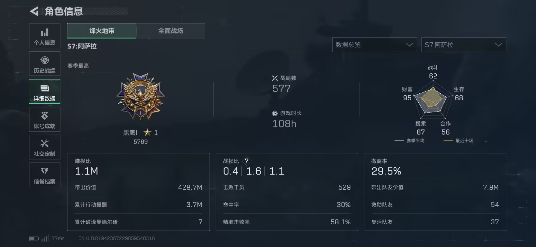 SJZQM396429三角洲行动账号详情图36