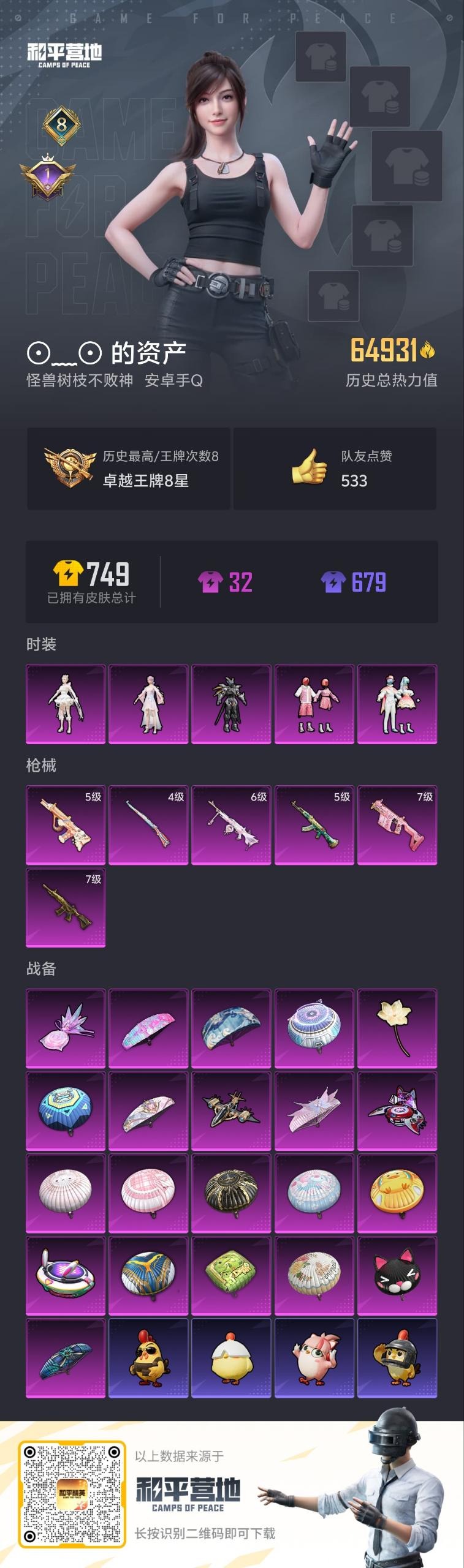 HPCMW3444138和平精英账号详情图2