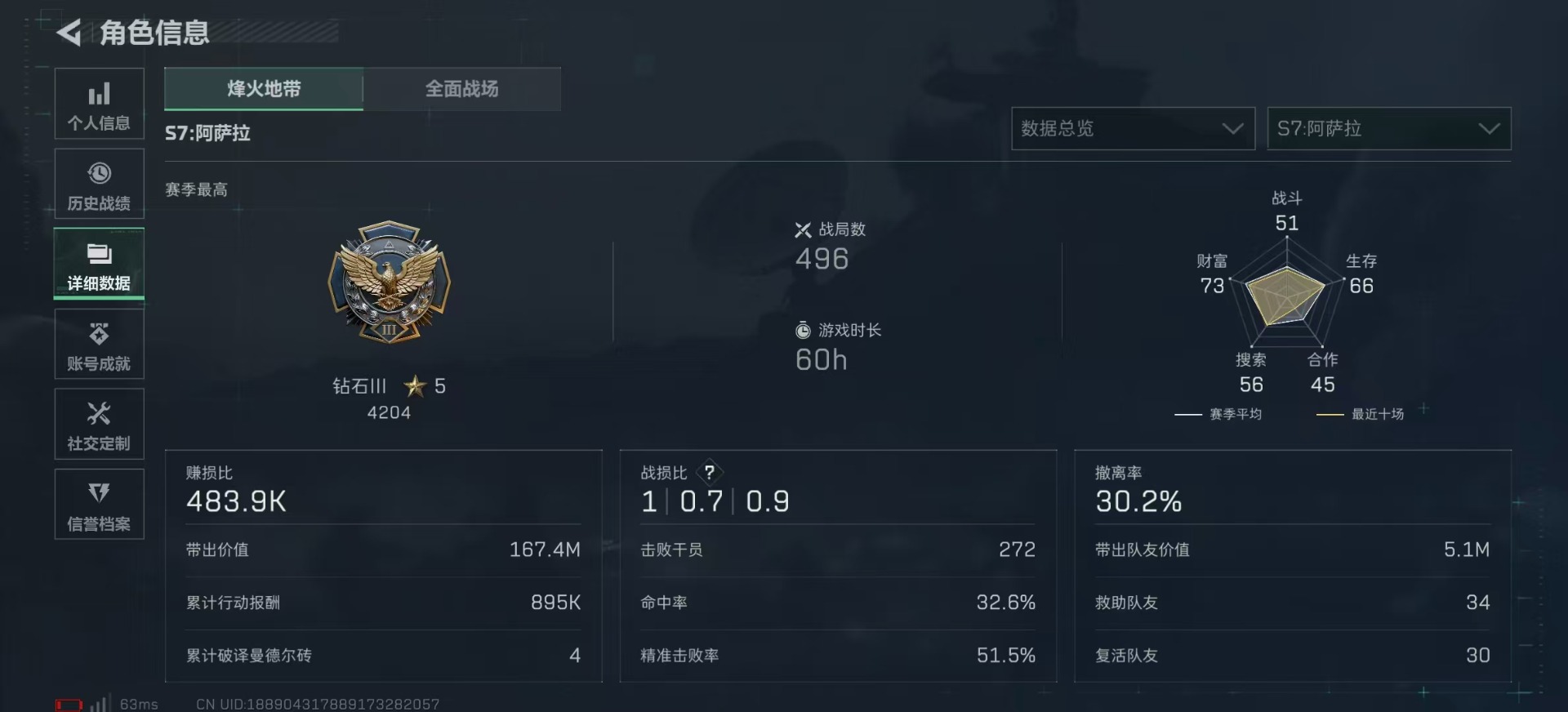 SJZQM396805三角洲行动账号详情图6