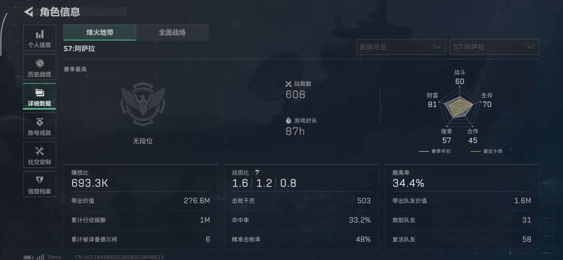 SJZQM396886三角洲行动账号详情图23