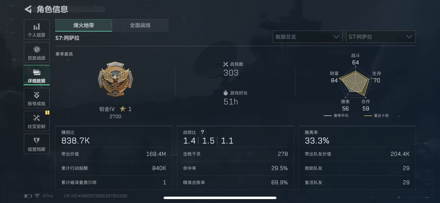 SJZQM396908三角洲行动账号详情图8