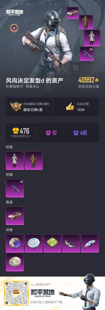 HPCMW3444935和平精英账号详情图18