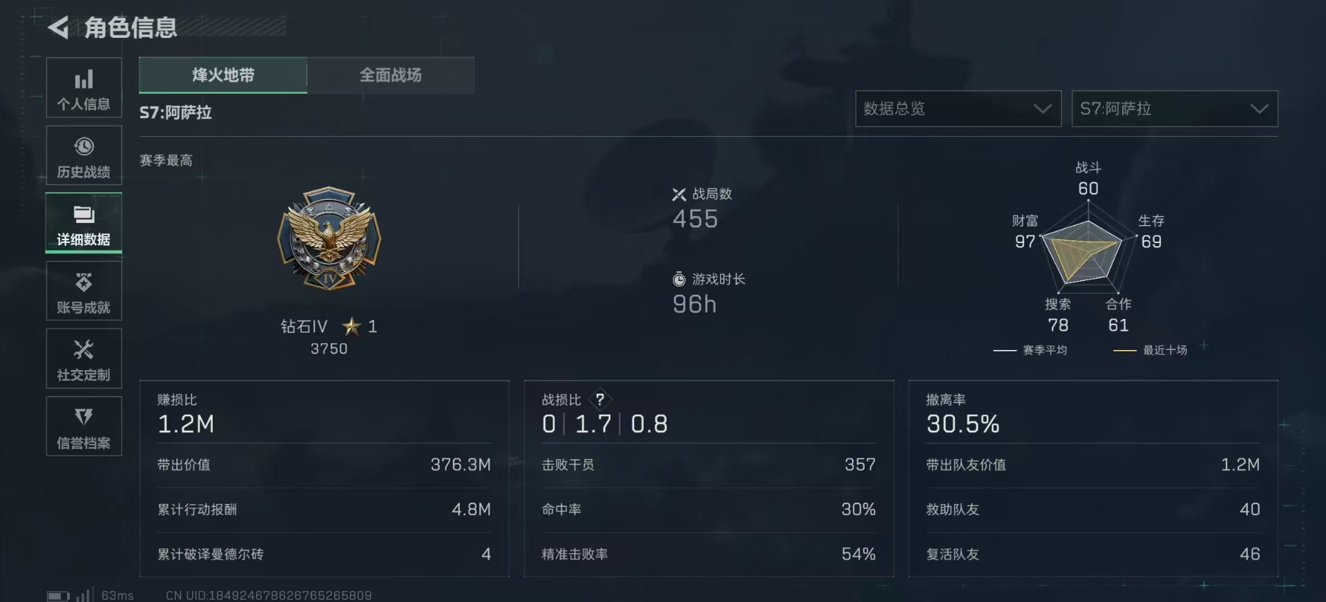 SJZCMW397430三角洲行动账号详情图4