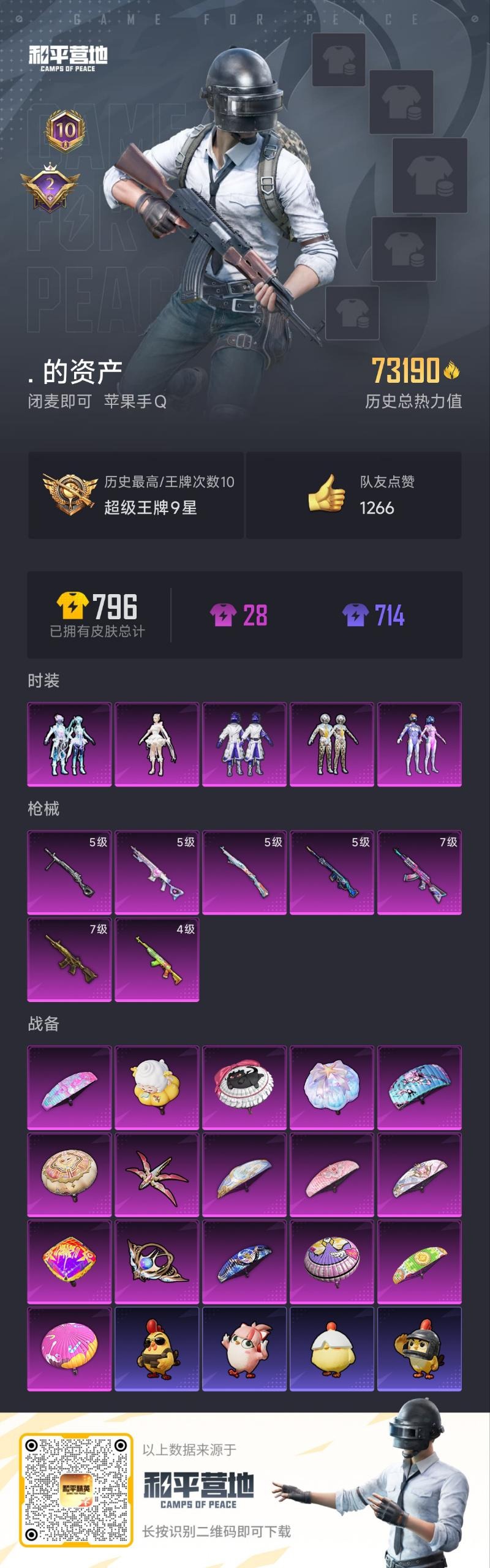 HPQM3446096和平精英账号详情图24 HPQM3446096和平精英账号详情图24