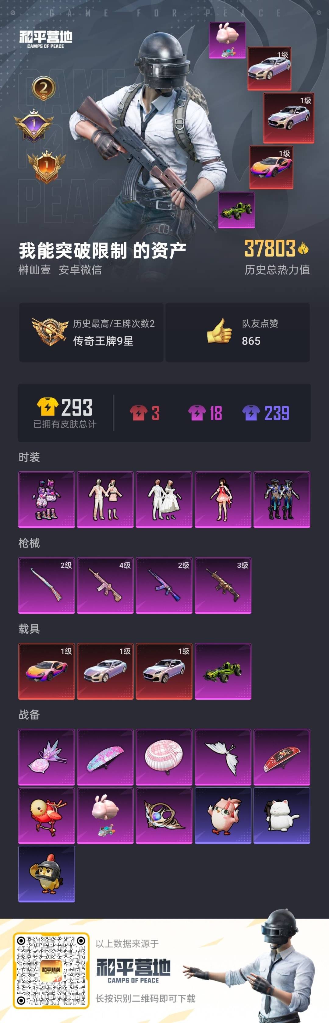 HPCMW3446511和平精英账号详情图20