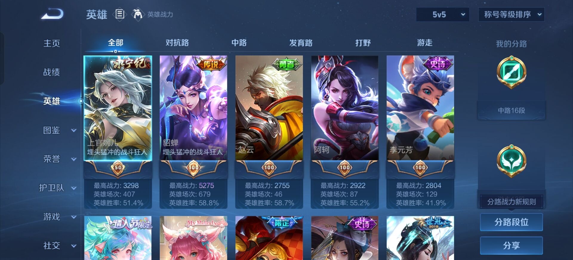 WZCMW3463961王者荣耀账号详情图3