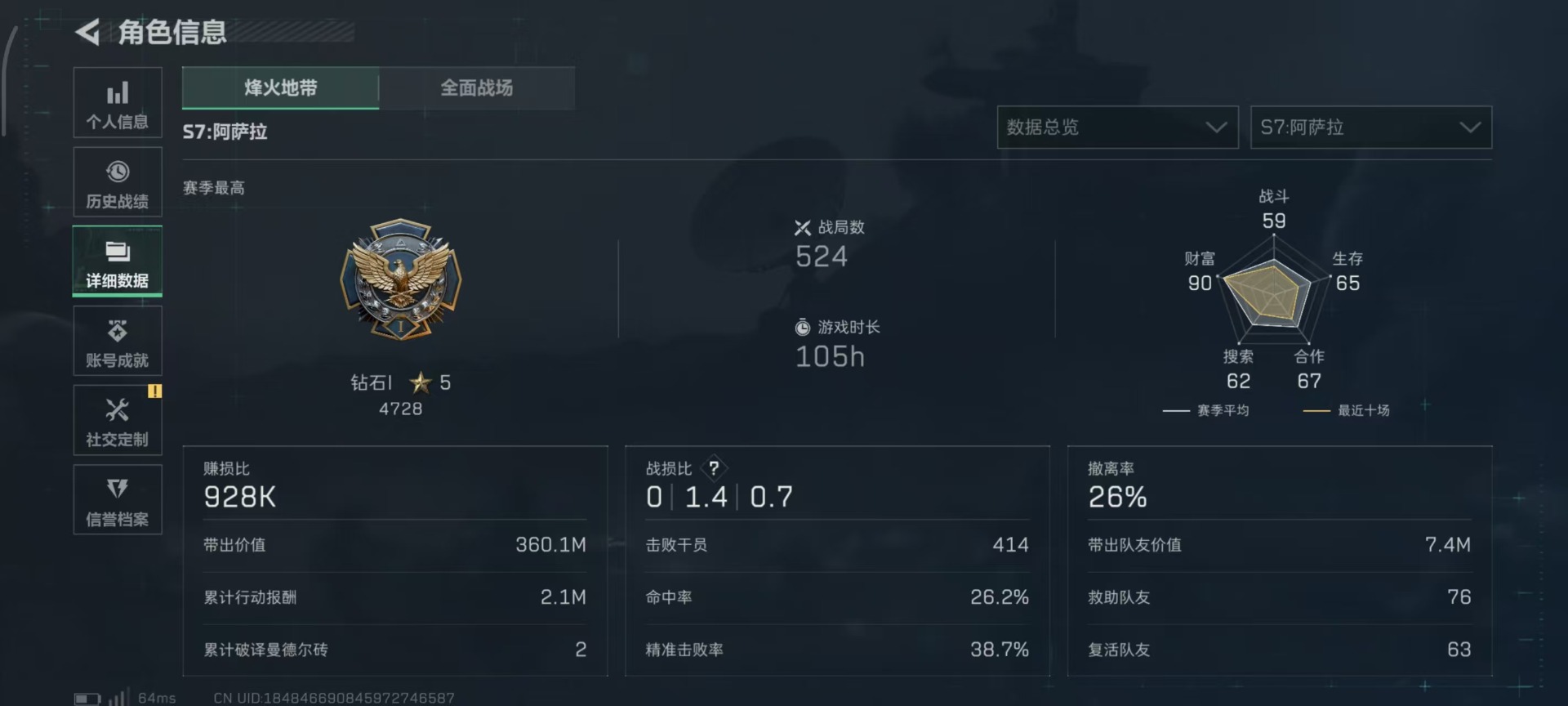 SJZQM398333三角洲行动账号详情图5