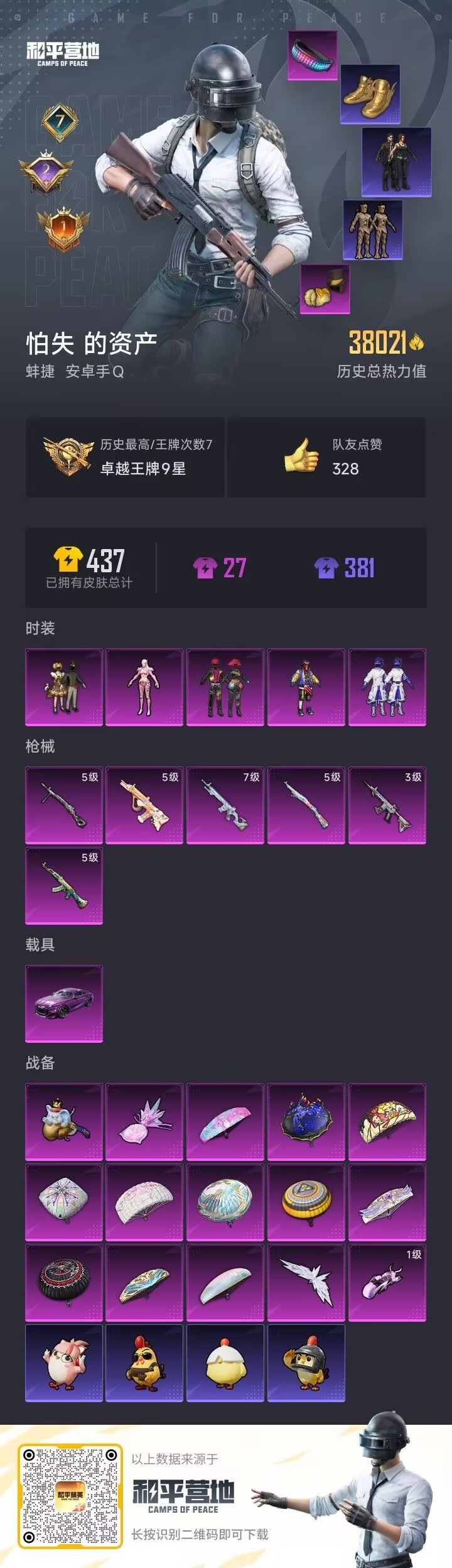 HPQM3447057和平精英账号详情图3 HPQM3447057和平精英账号详情图3