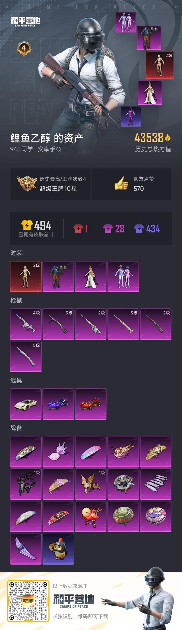 HPQM3447058和平精英账号详情图4