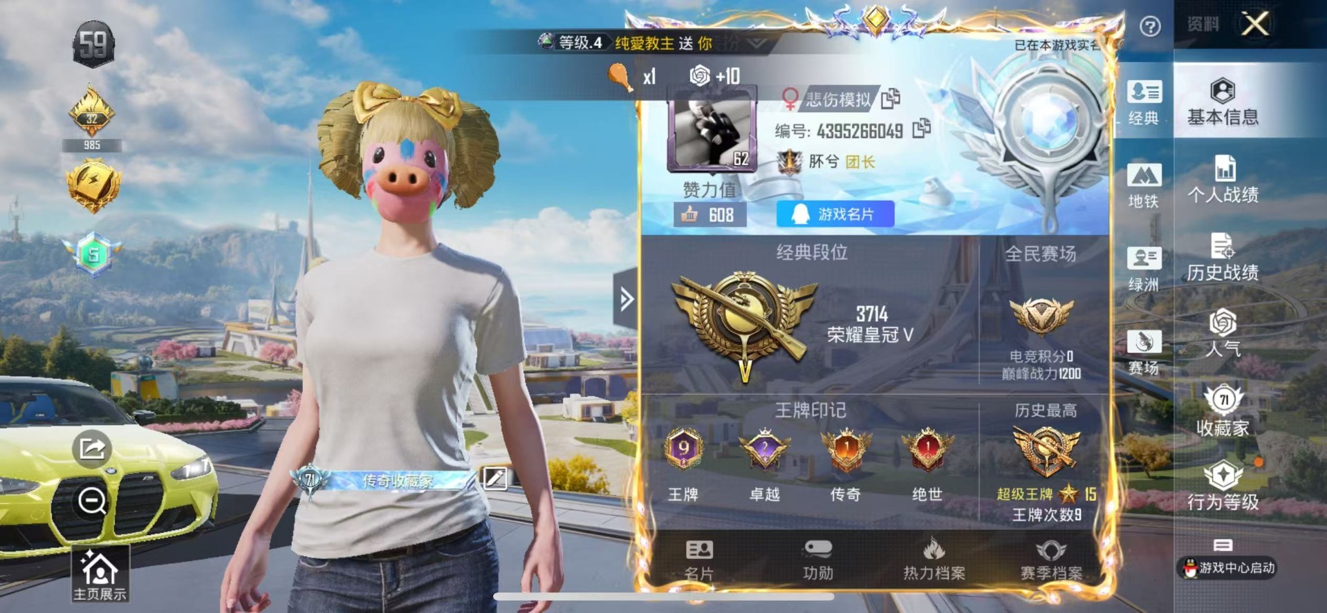 HPQM3447075和平精英账号详情图5