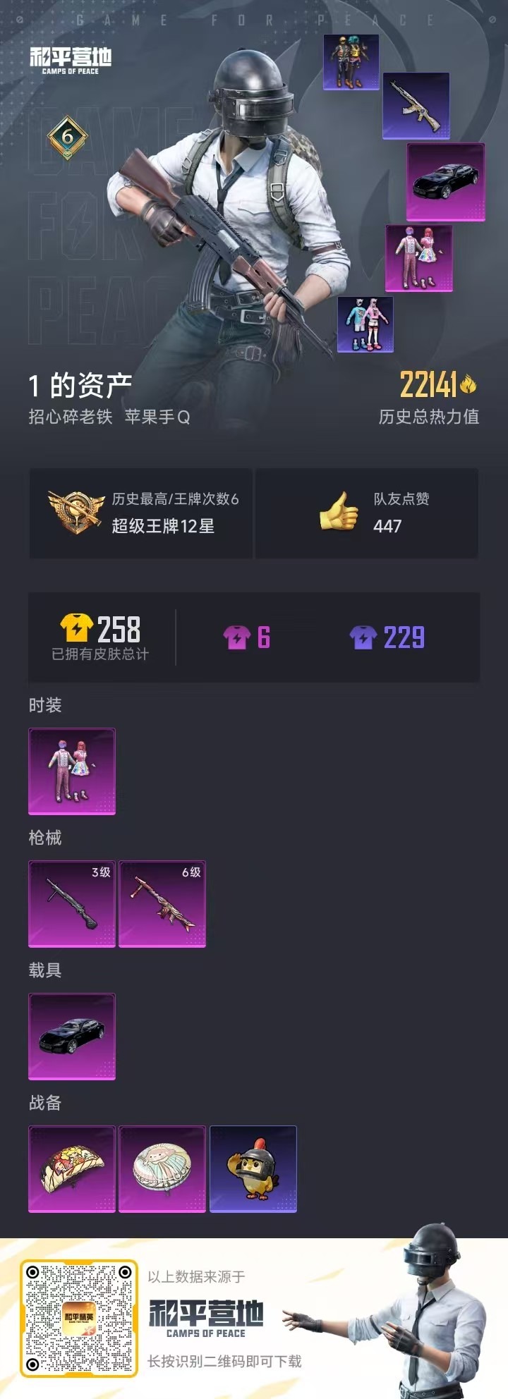 HPQM3447095和平精英账号详情图15