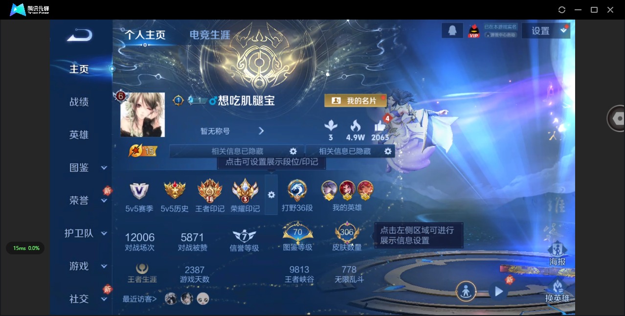 WZQM3464598王者荣耀账号详情图5