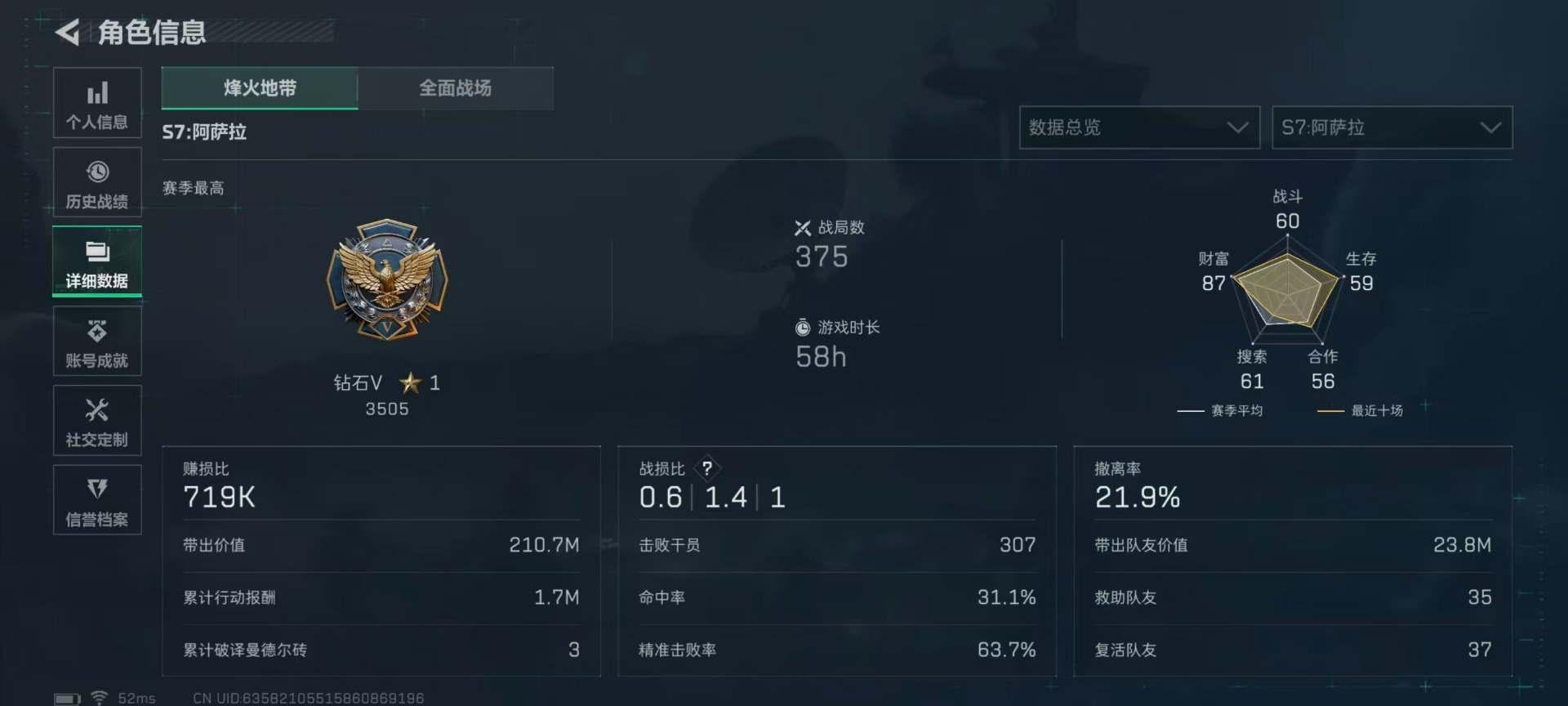 SJZQM398675三角洲行动账号详情图23