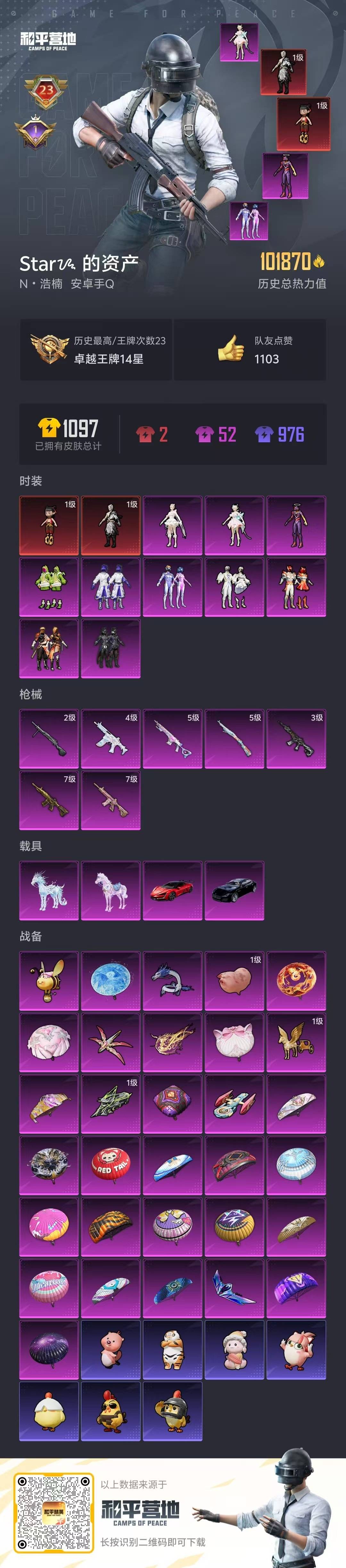 HPCMW3447221和平精英账号详情图3