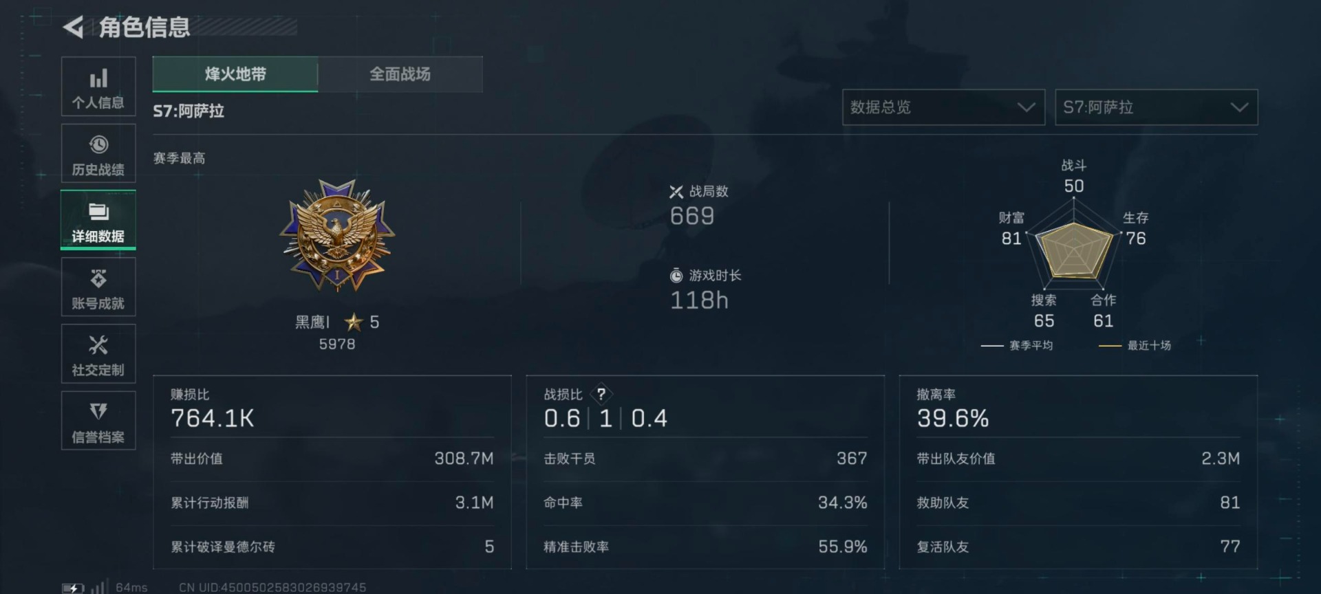 SJZCMW399881三角洲行动账号详情图6