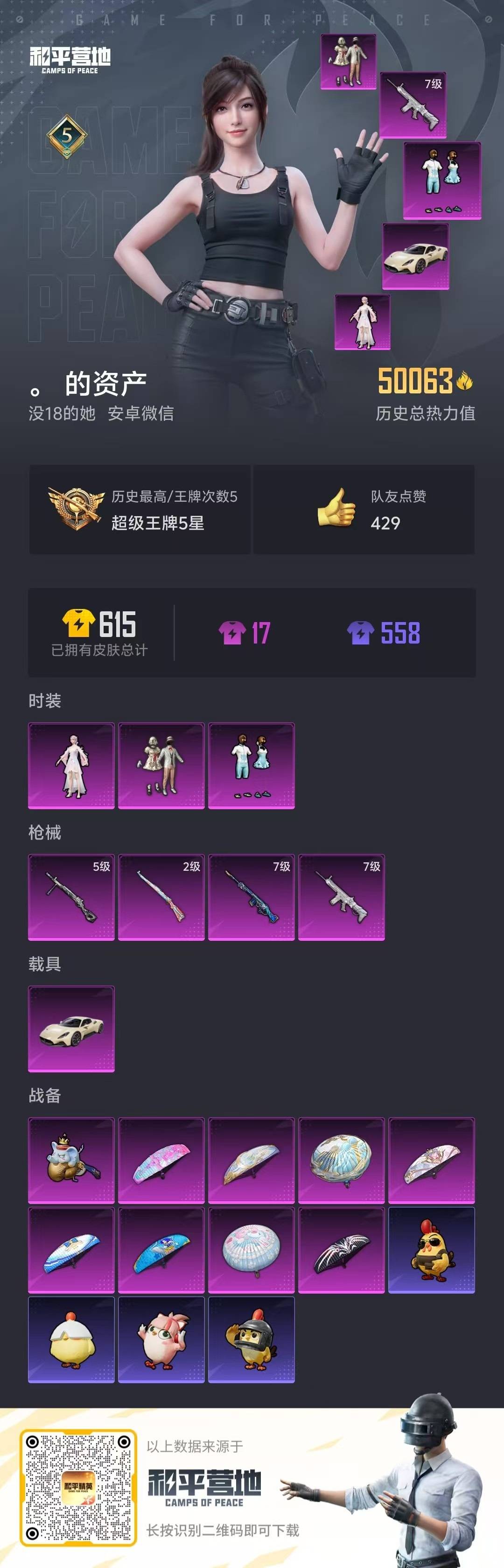 HPCMW3448332和平精英账号详情图3