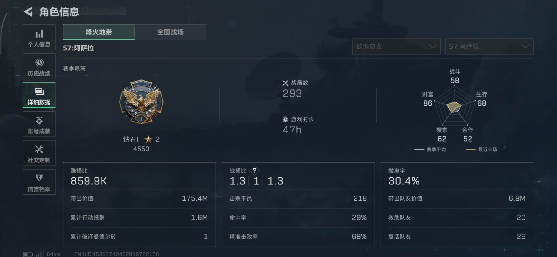 SJZQM3100443三角洲行动账号详情图25 SJZQM3100443三角洲行动账号详情图25