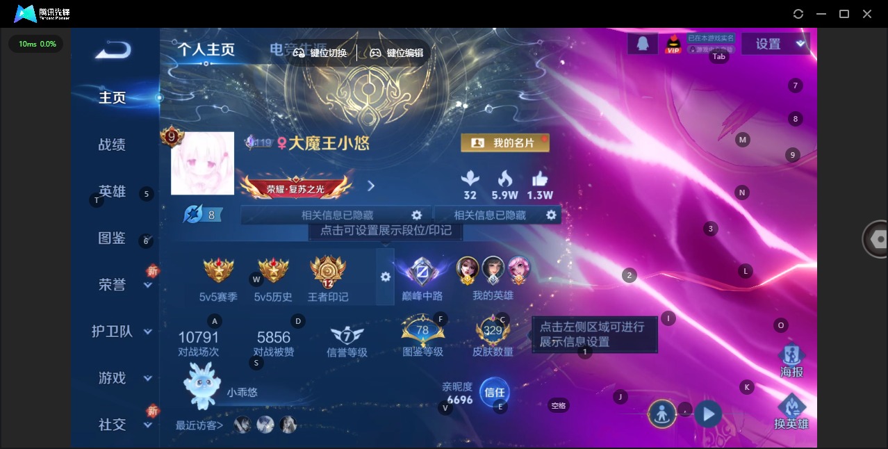 WZQM3469840王者荣耀账号详情图5