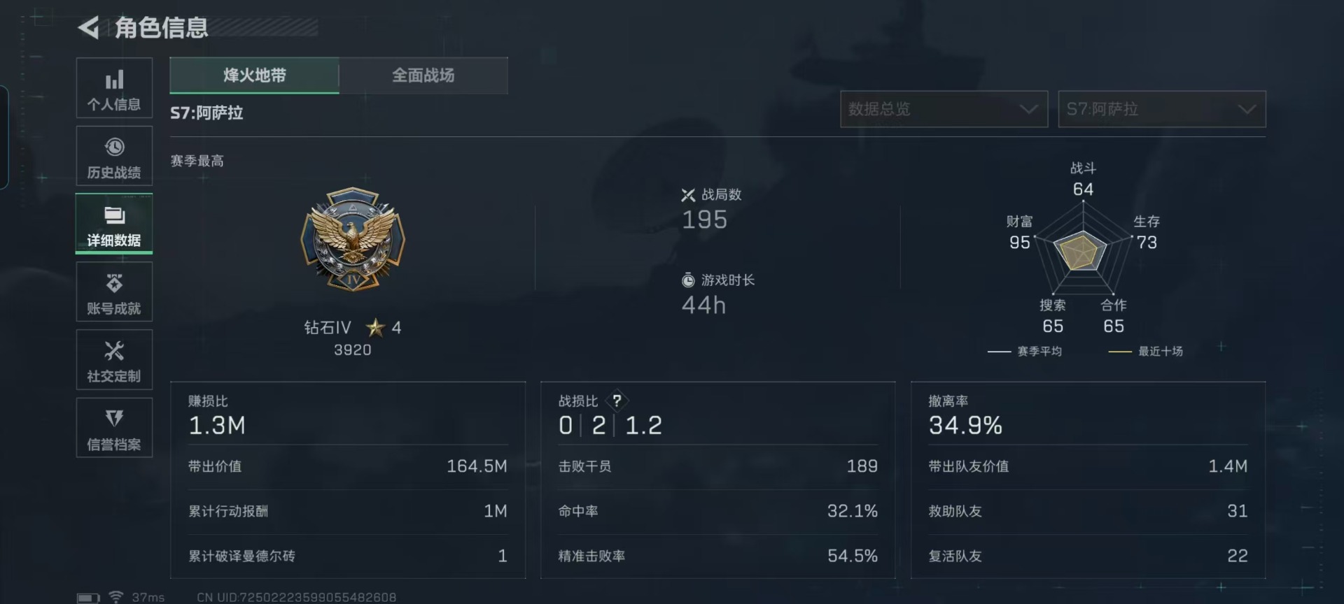 SJZCMW3100627三角洲行动账号详情图21