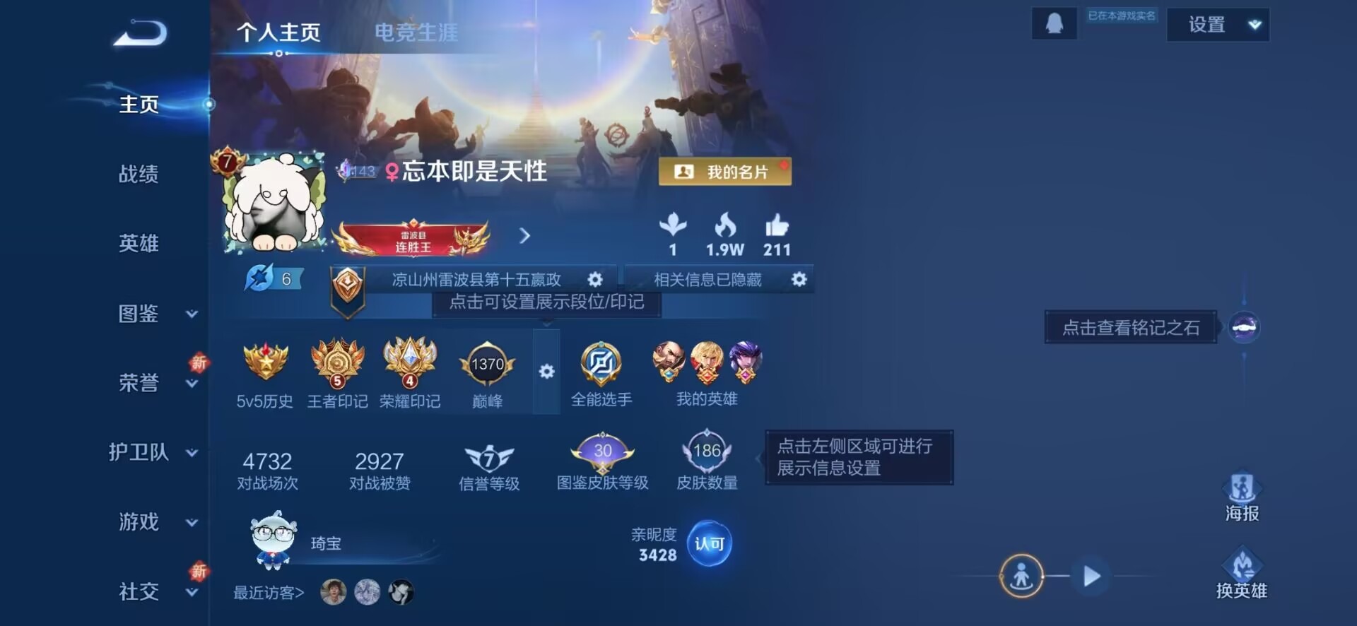 WZQM3473790王者荣耀账号详情图7