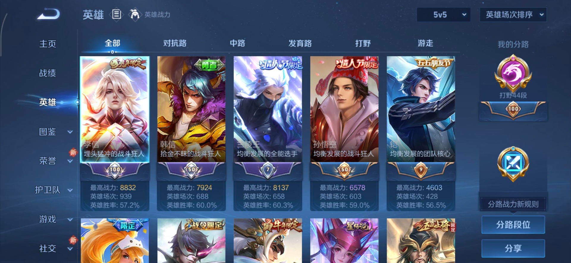 WZCMW3475750王者荣耀账号详情图5