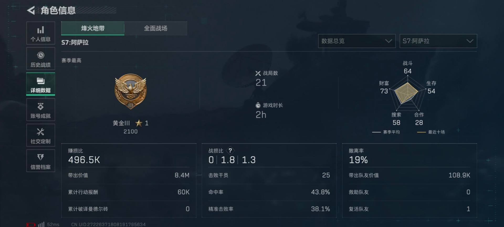 SJZQM3102293三角洲行动账号详情图23