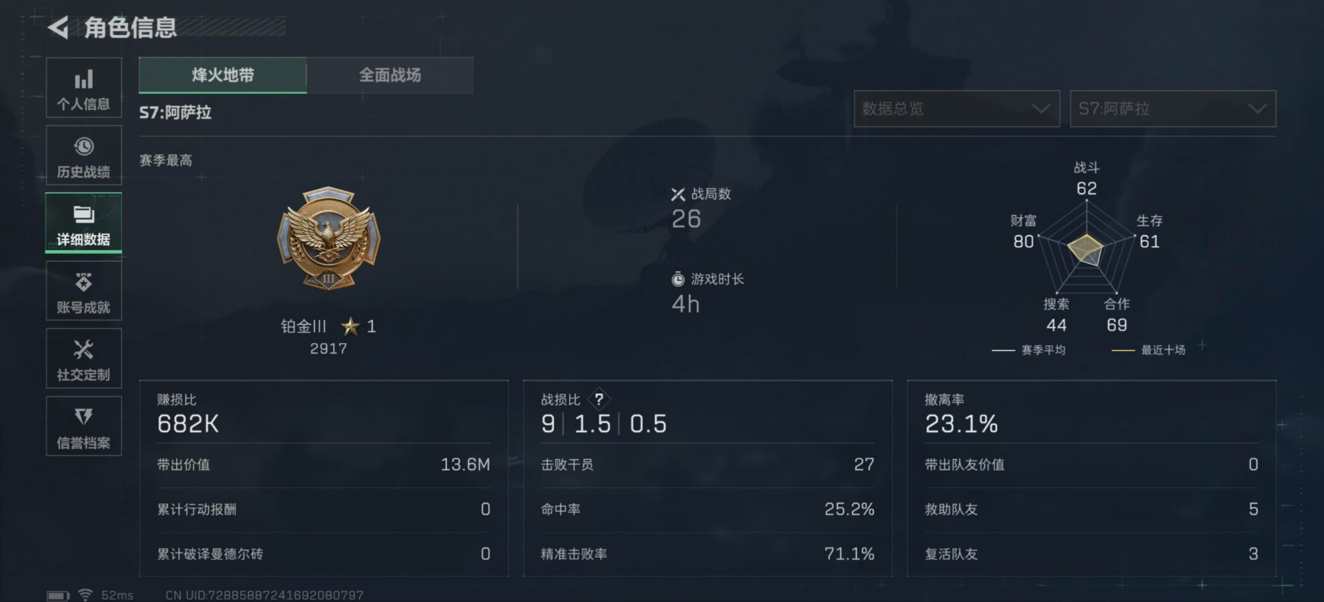 SJZCMW3102320三角洲行动账号详情图6