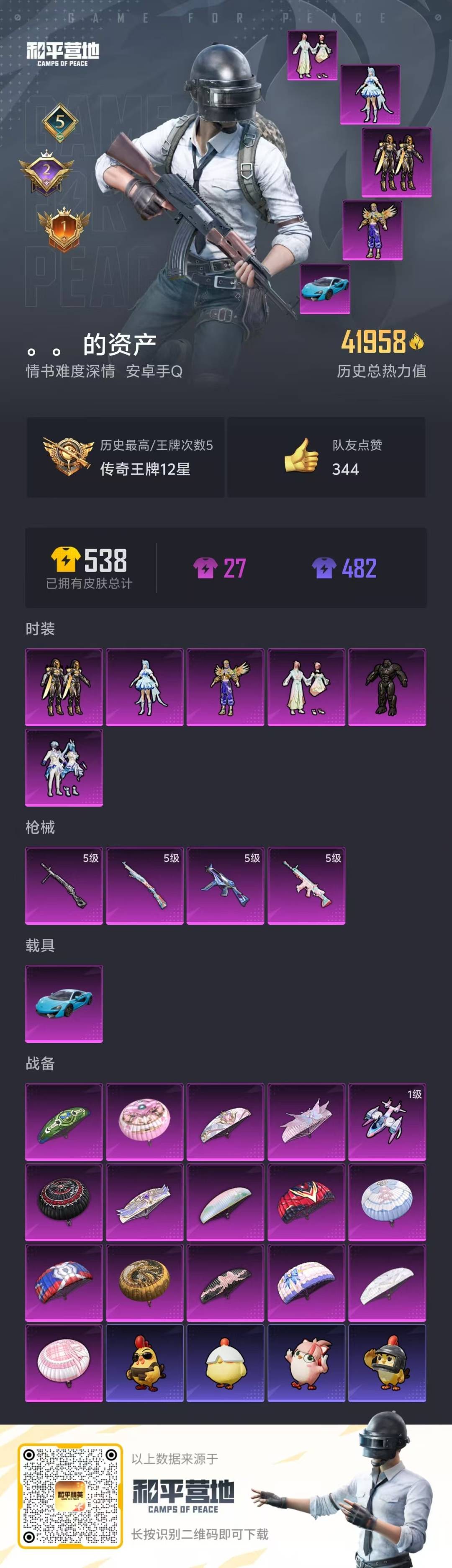 HPQM3453283和平精英账号详情图16 HPQM3453283和平精英账号详情图16