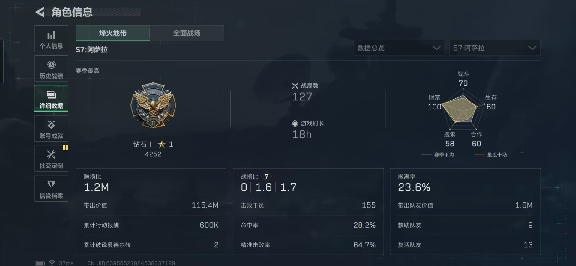 SJZQM3102822三角洲行动账号详情图20