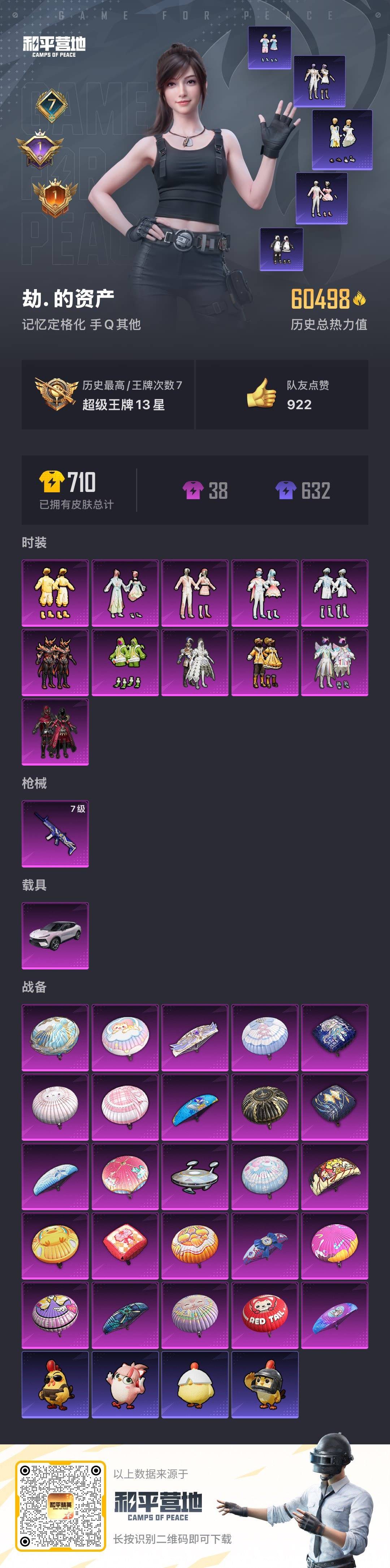 HPCMW3453308和平精英账号详情图21 HPCMW3453308和平精英账号详情图21