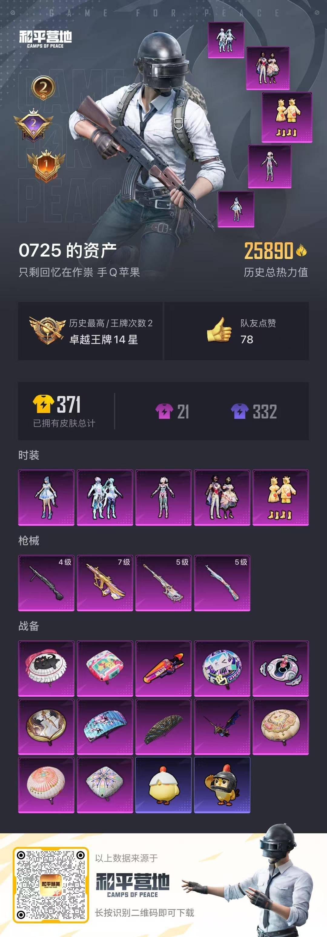 HPQM3453364和平精英账号详情图5