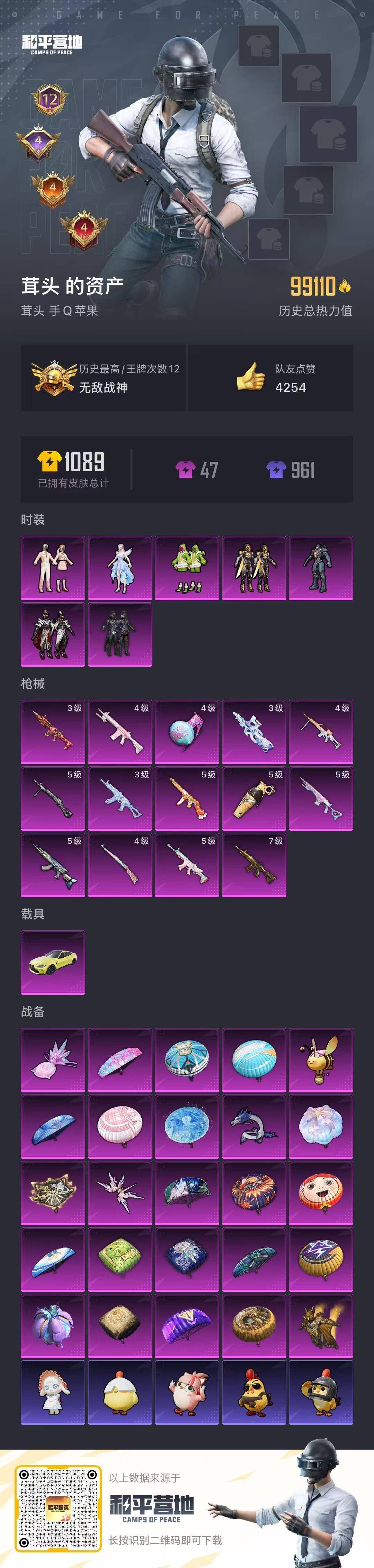 HPCMW3453322和平精英账号详情图4