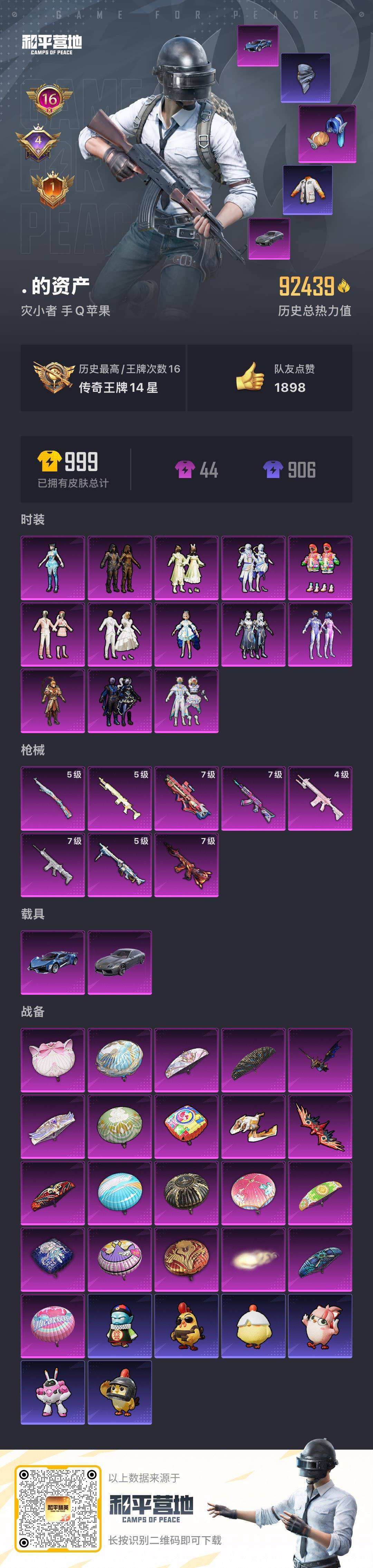 HPCMW3453372和平精英账号详情图19