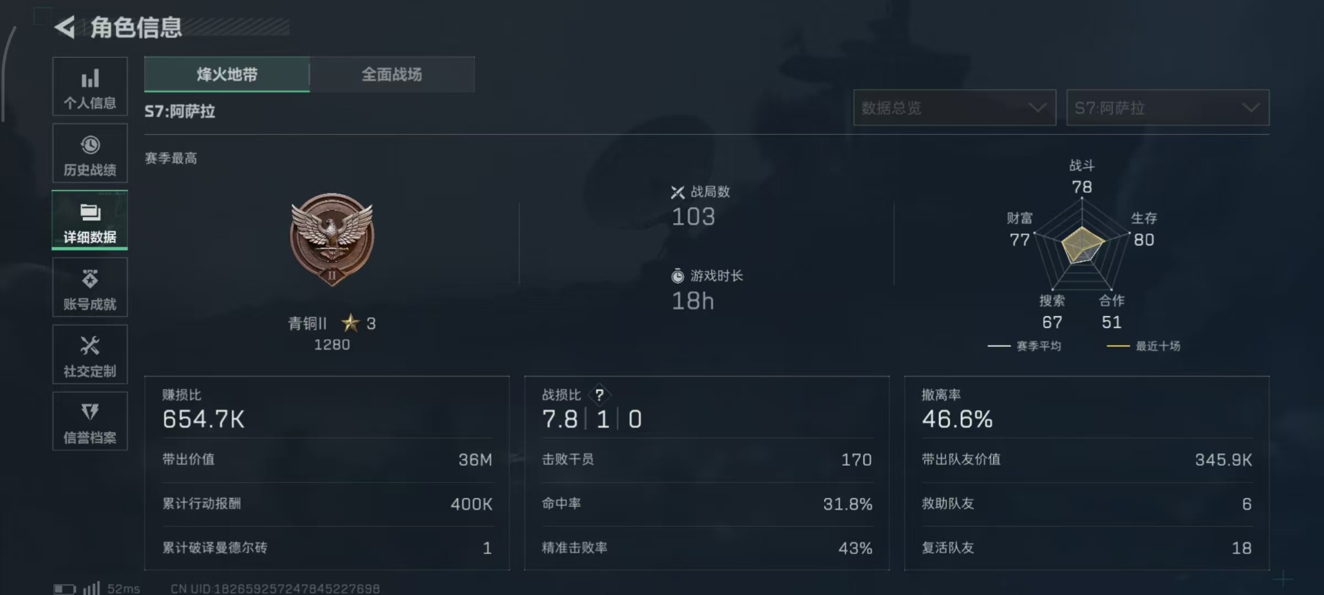 SJZCMW3103054三角洲行动账号详情图16