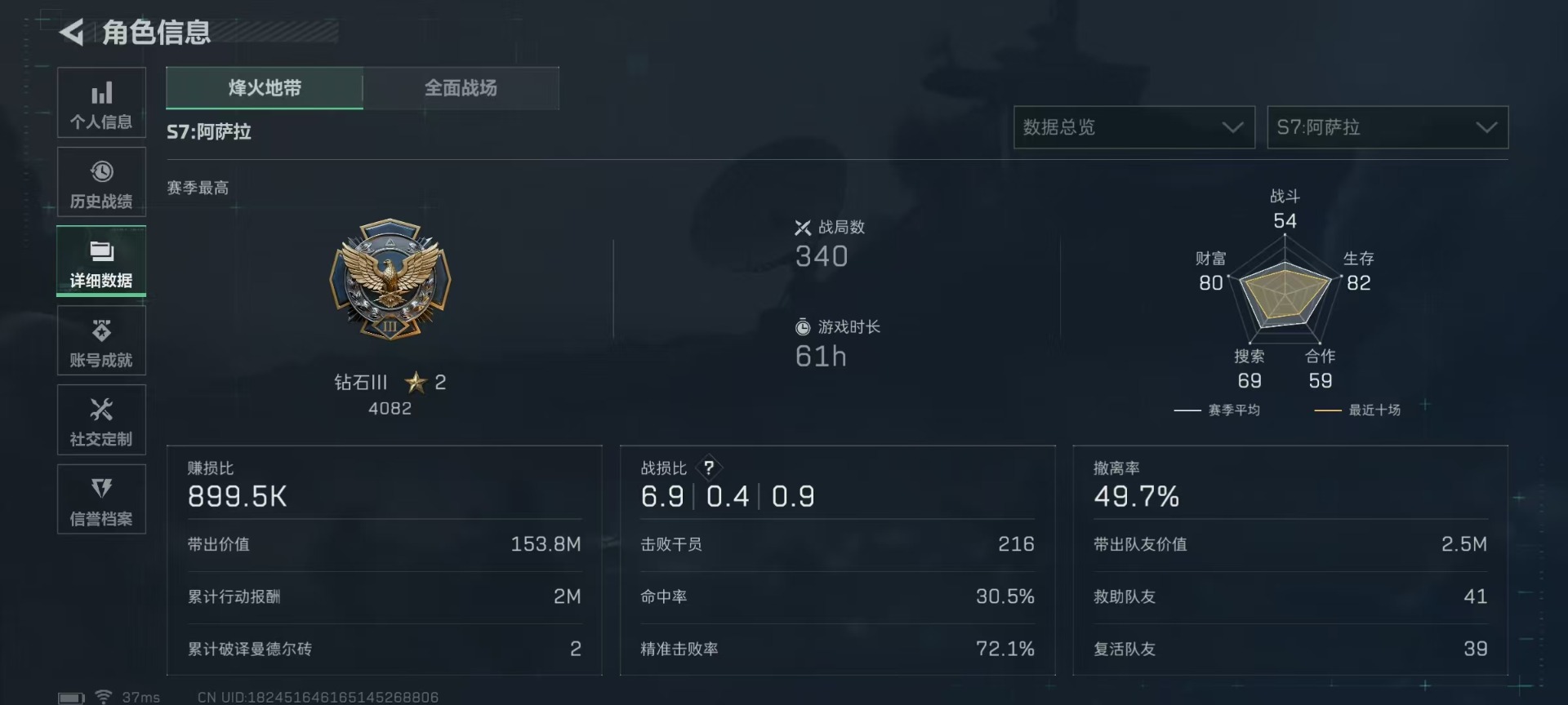 SJZQM3103065三角洲行动账号详情图6