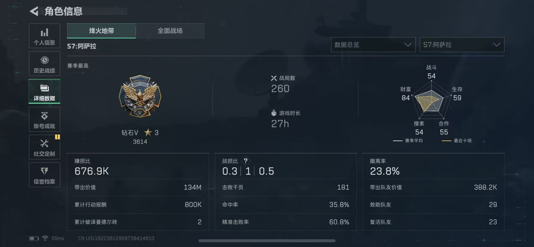 SJZCMW3103386三角洲行动账号详情图4