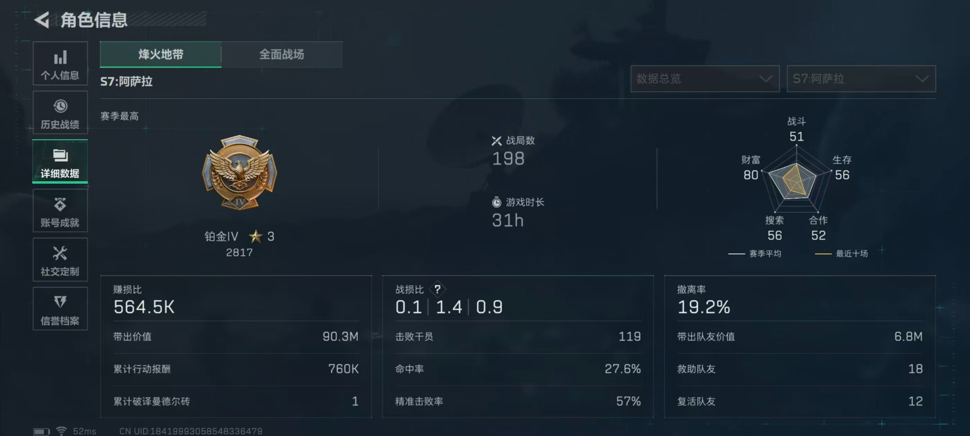 SJZQM3103547三角洲行动账号详情图21