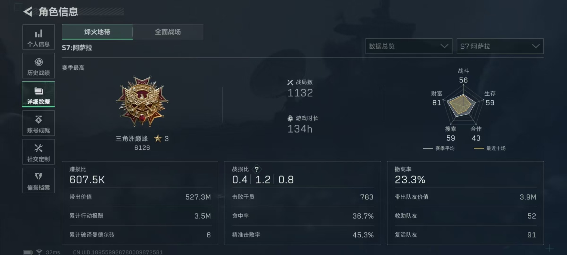 SJZQM3103724三角洲行动账号详情图29