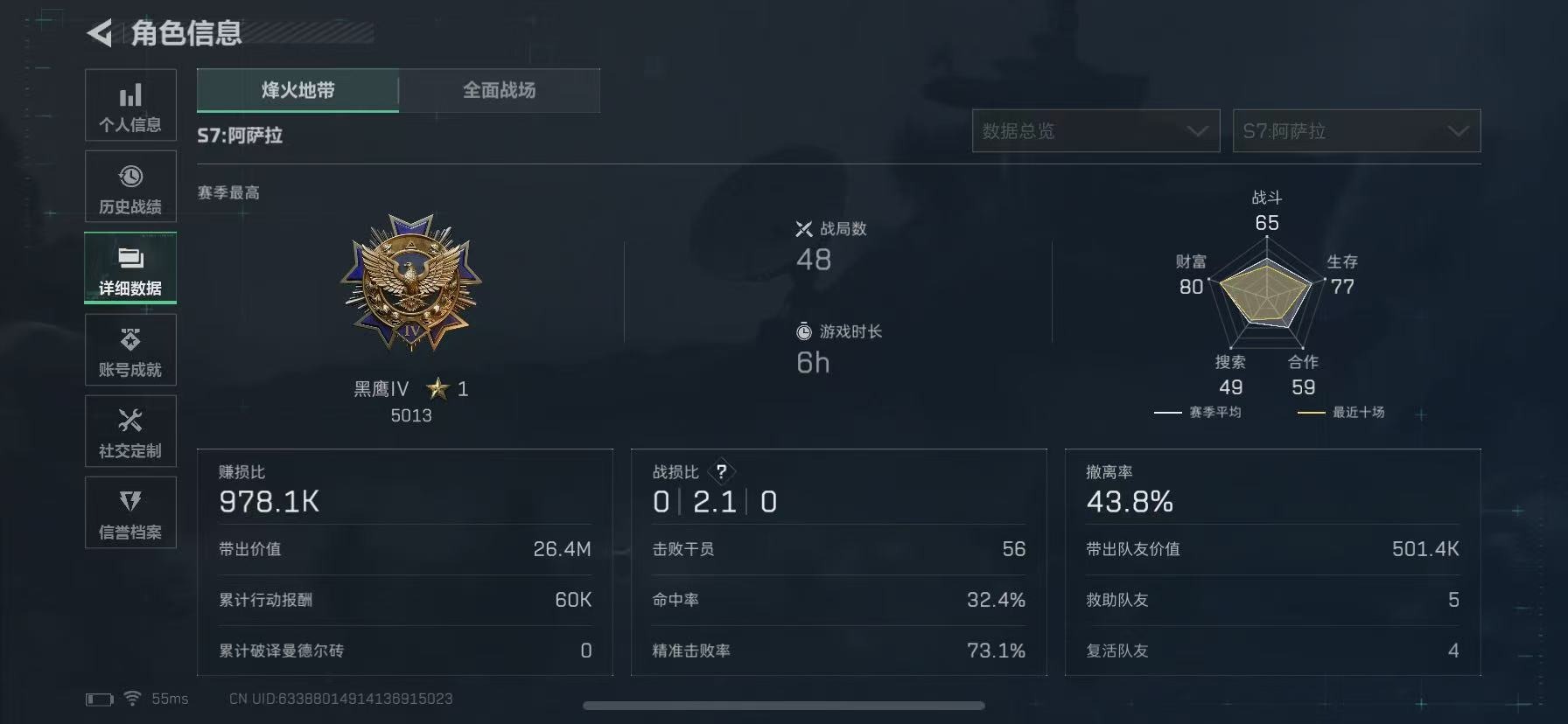 SJZQM3104070三角洲行动账号详情图52