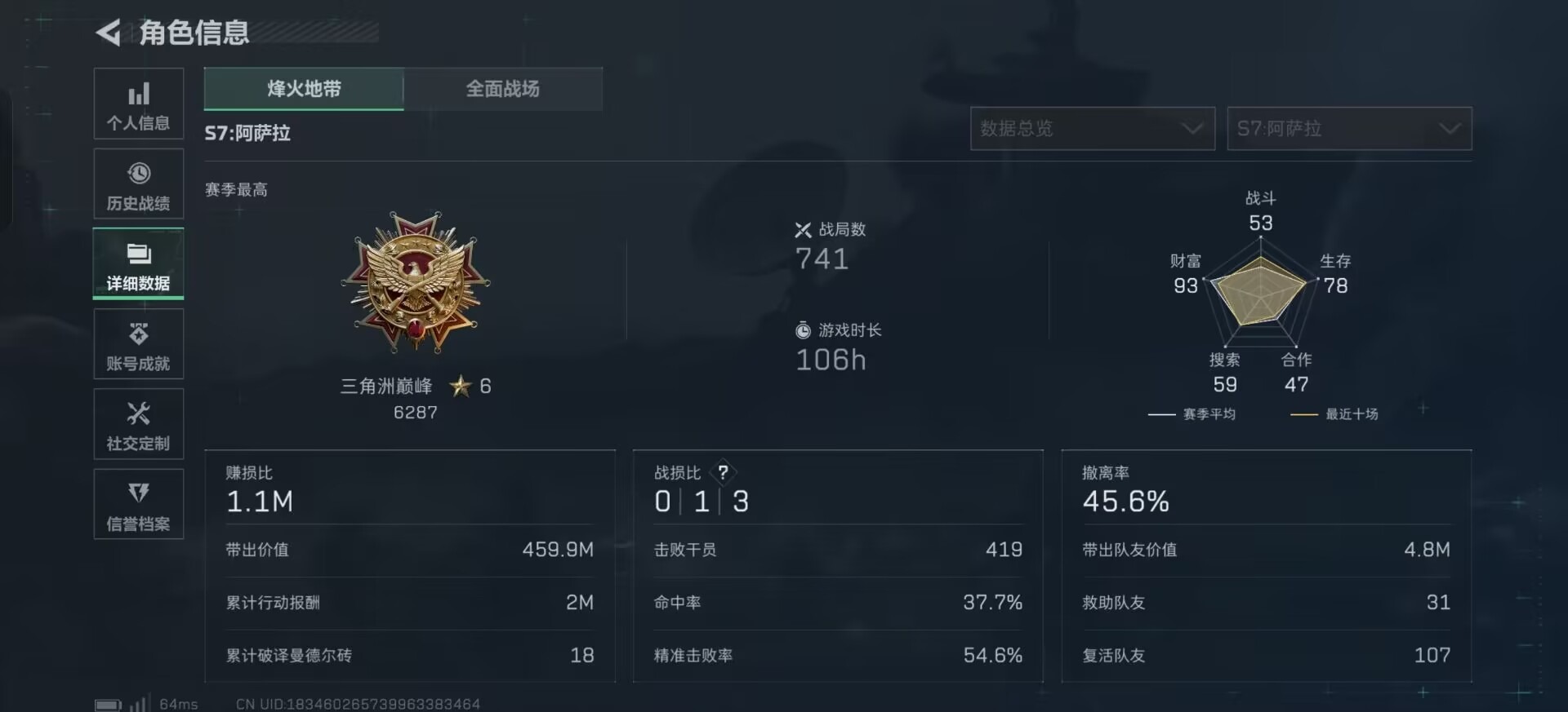 SJZCMW3104133三角洲行动账号详情图24 SJZCMW3104133三角洲行动账号详情图24