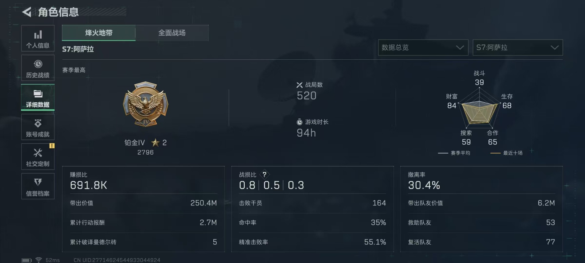 SJZQM3104151三角洲行动账号详情图9