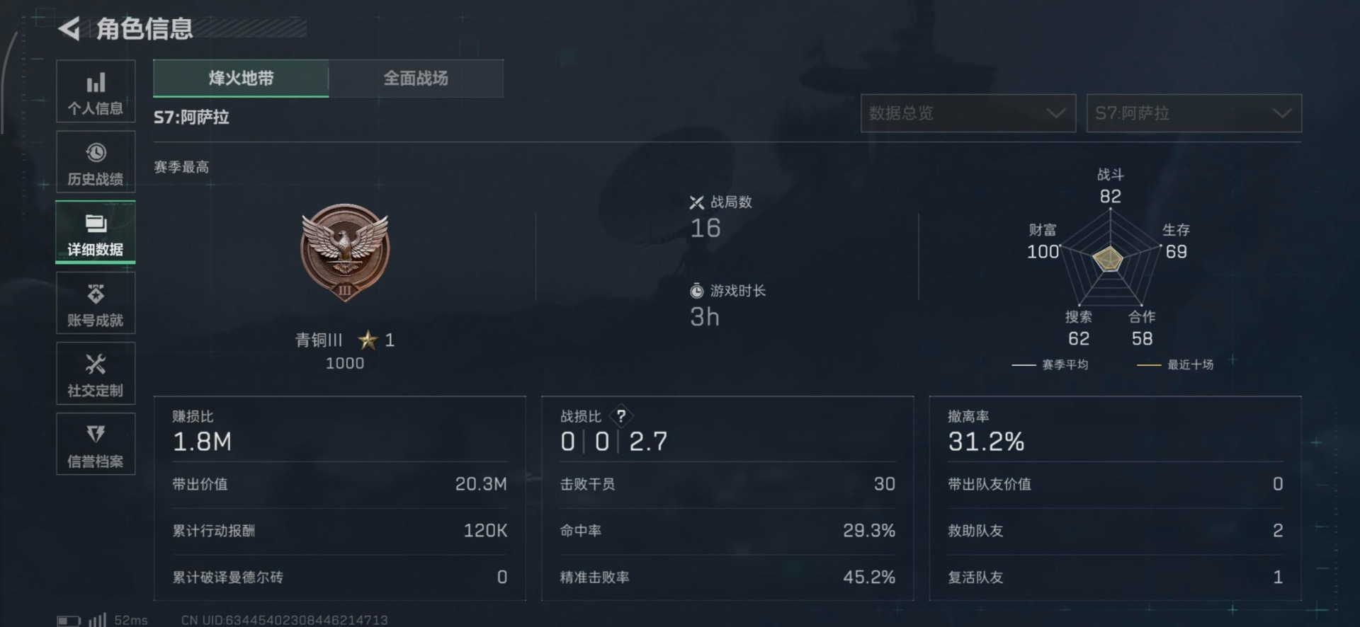 SJZQM40589三角洲行动账号详情图9