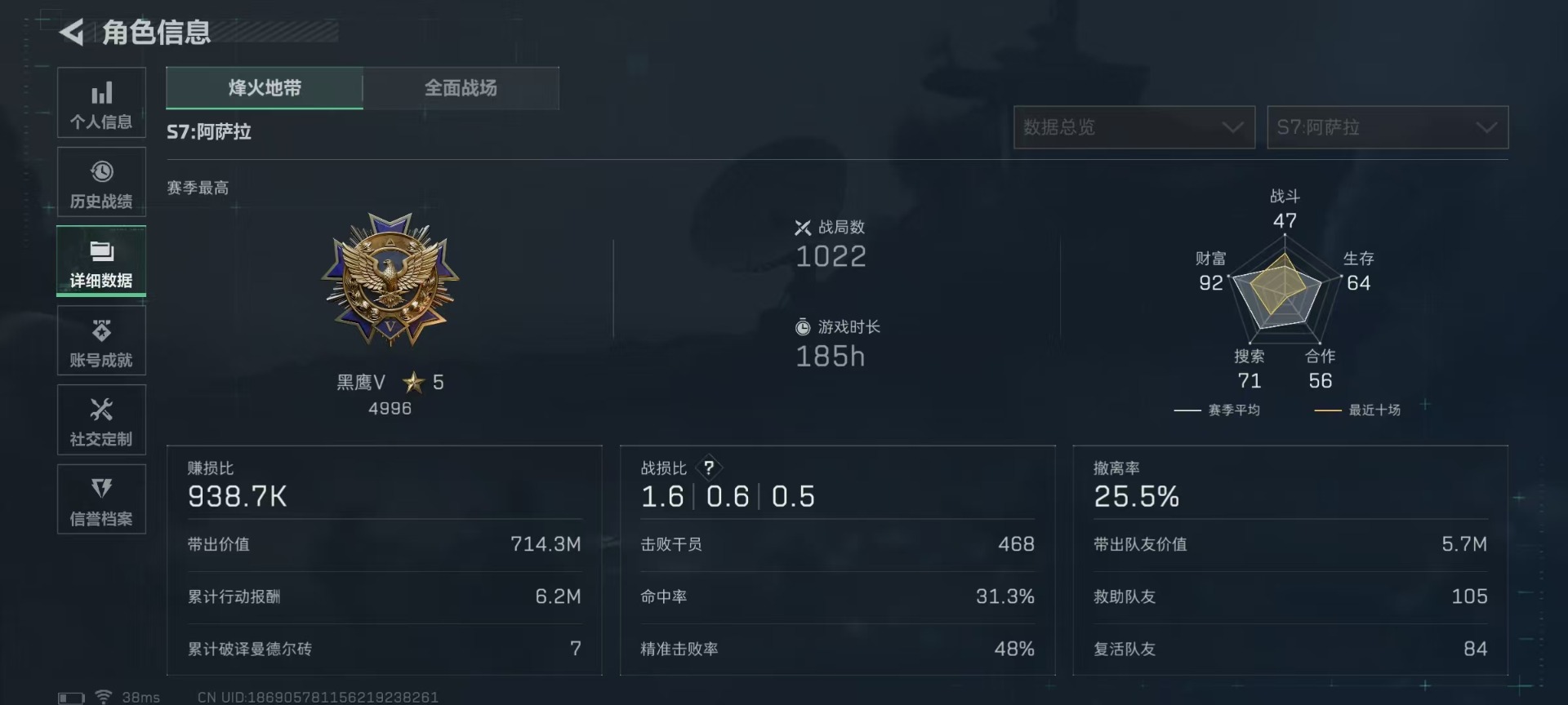 SJZQM41256三角洲行动账号详情图6 SJZQM41256三角洲行动账号详情图6