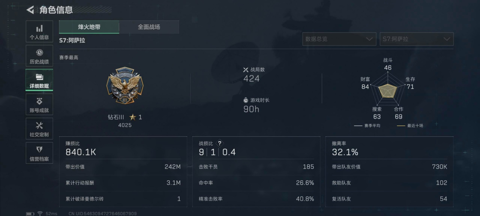 SJZQM41390三角洲行动账号详情图5